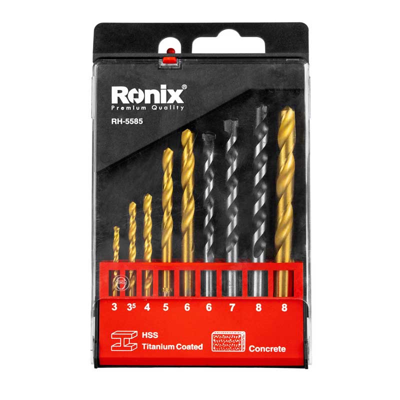 ست مته ترکیبی آهن و بتن رونیکس RH-5585