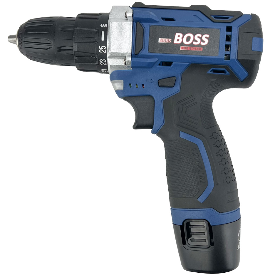 دریل شارژی پیچ گوشتی تک باتری 18 ولت باس BS-18V-Li-ion