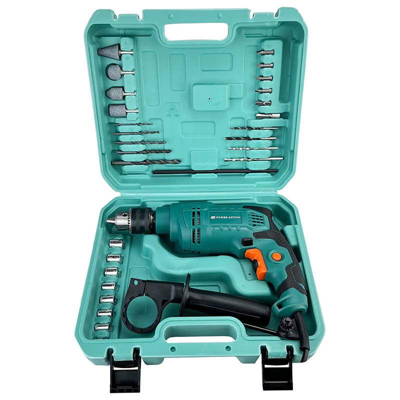 کیت دریل چکشی و متعلقات 30 پارچه پاوراکشن مدل ID750-C