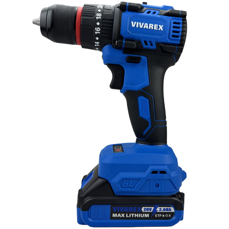 دریل شارژی 20 ولت براشلس ویوارکس مدل VR2010-BLX