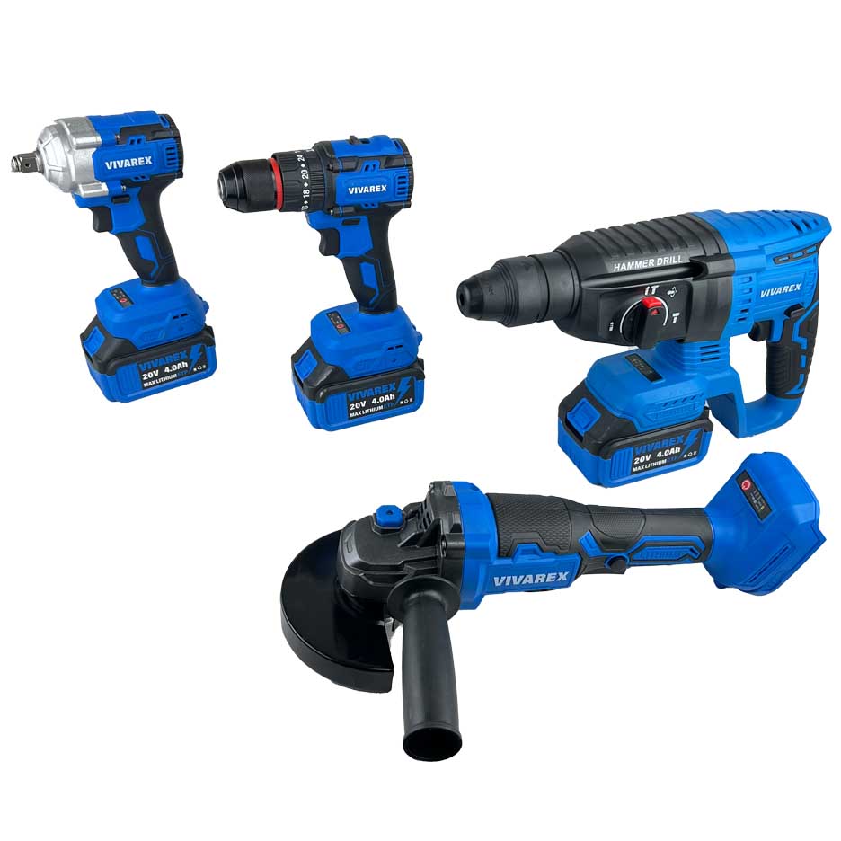 کیت شارژی براشلس 4 عددی ویوارکس مدل VR2404-BCK