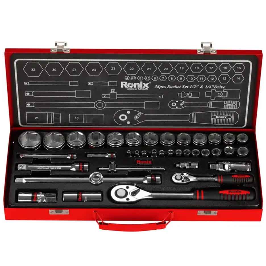 جعبه بکس 38 پارچه رونیکس مدل RH-2638